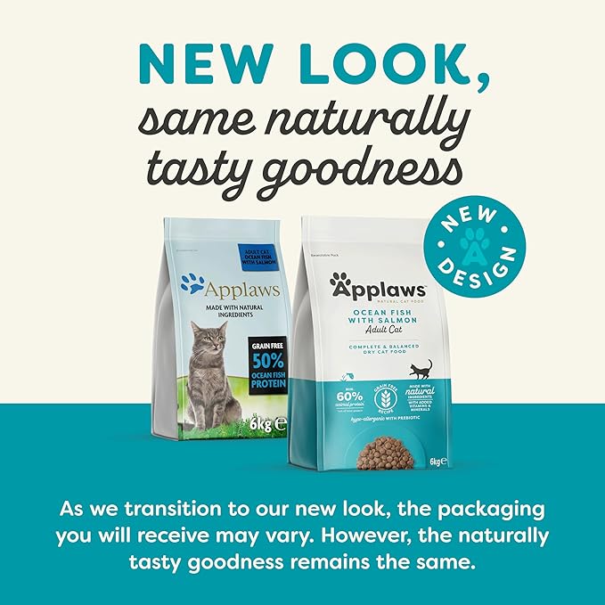 Ocean Fish & Salmon Flavor Dry Food for Neutered Cats - Applawz