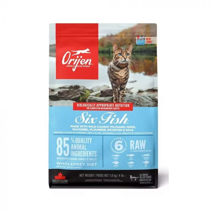Orijen Six Fish Dry Food for Cats