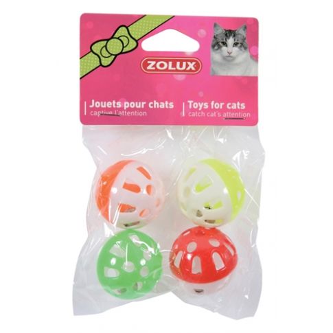 Zolux Four Balls with Bells for Cats