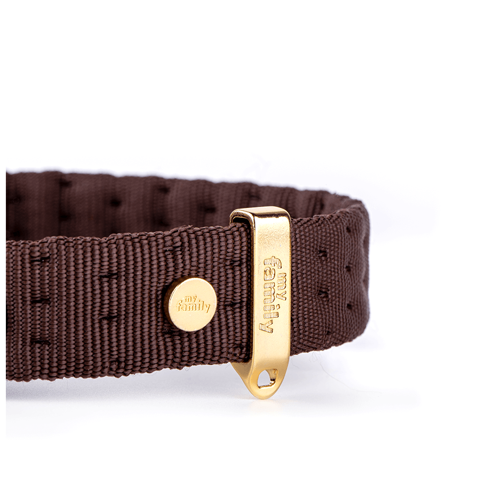 My Family Milan Brown Nylon Collar