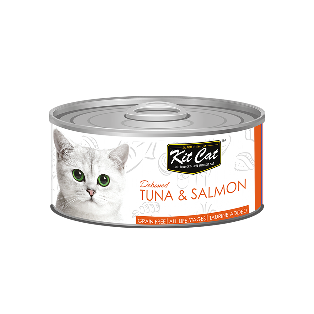 Tuna and Salmon Wet Cat Food - Kit Kat 80g