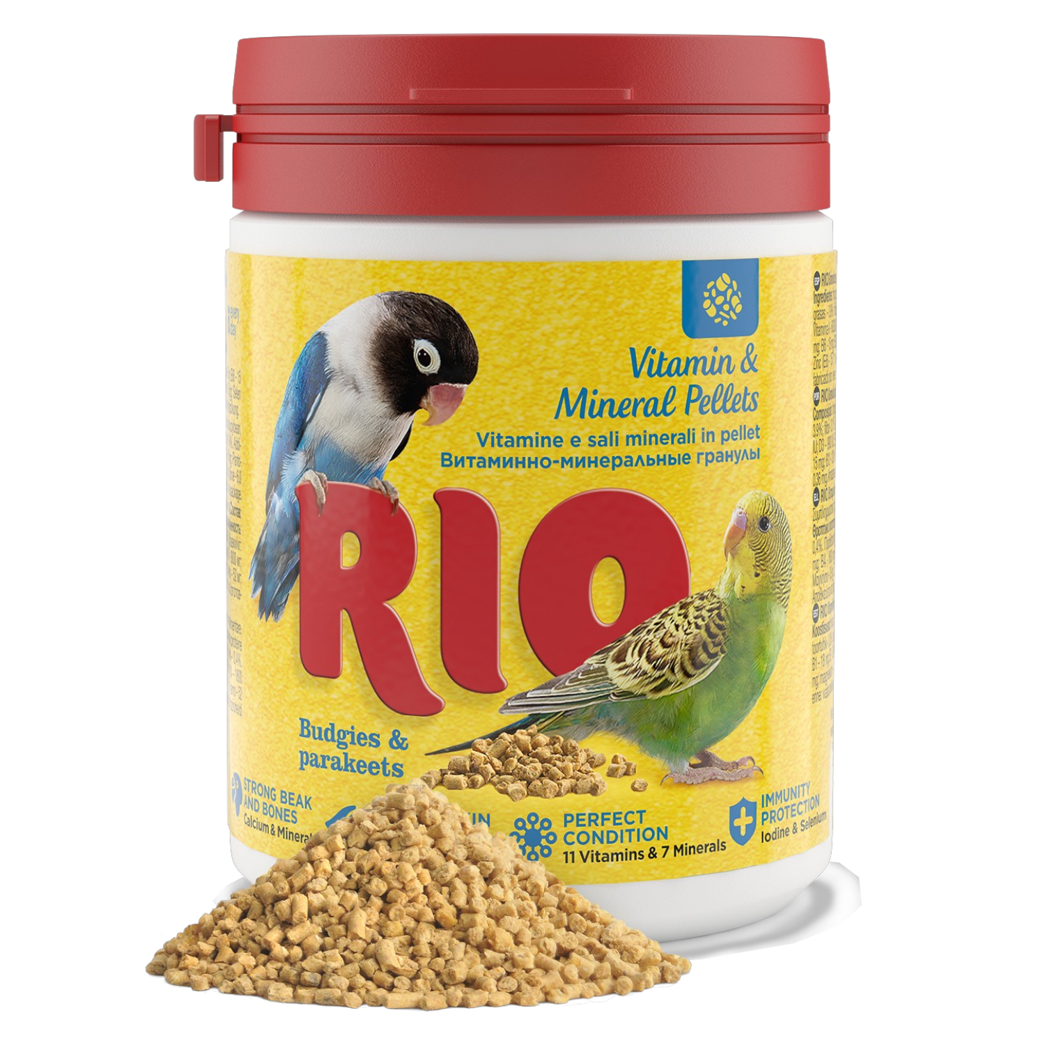 Rio Mineral and Vitamin Granules for Budgies and Parakeets - 120g