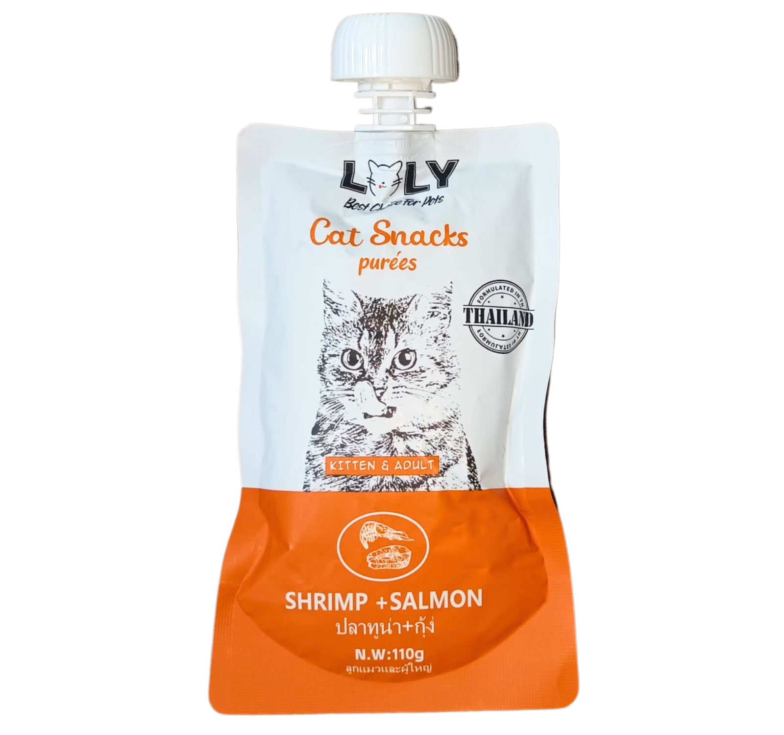 Lolly Cat Salmon & Shrimp Treat for Cats (110g)