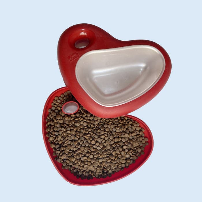 A picnic dish with food storage available in different colors.