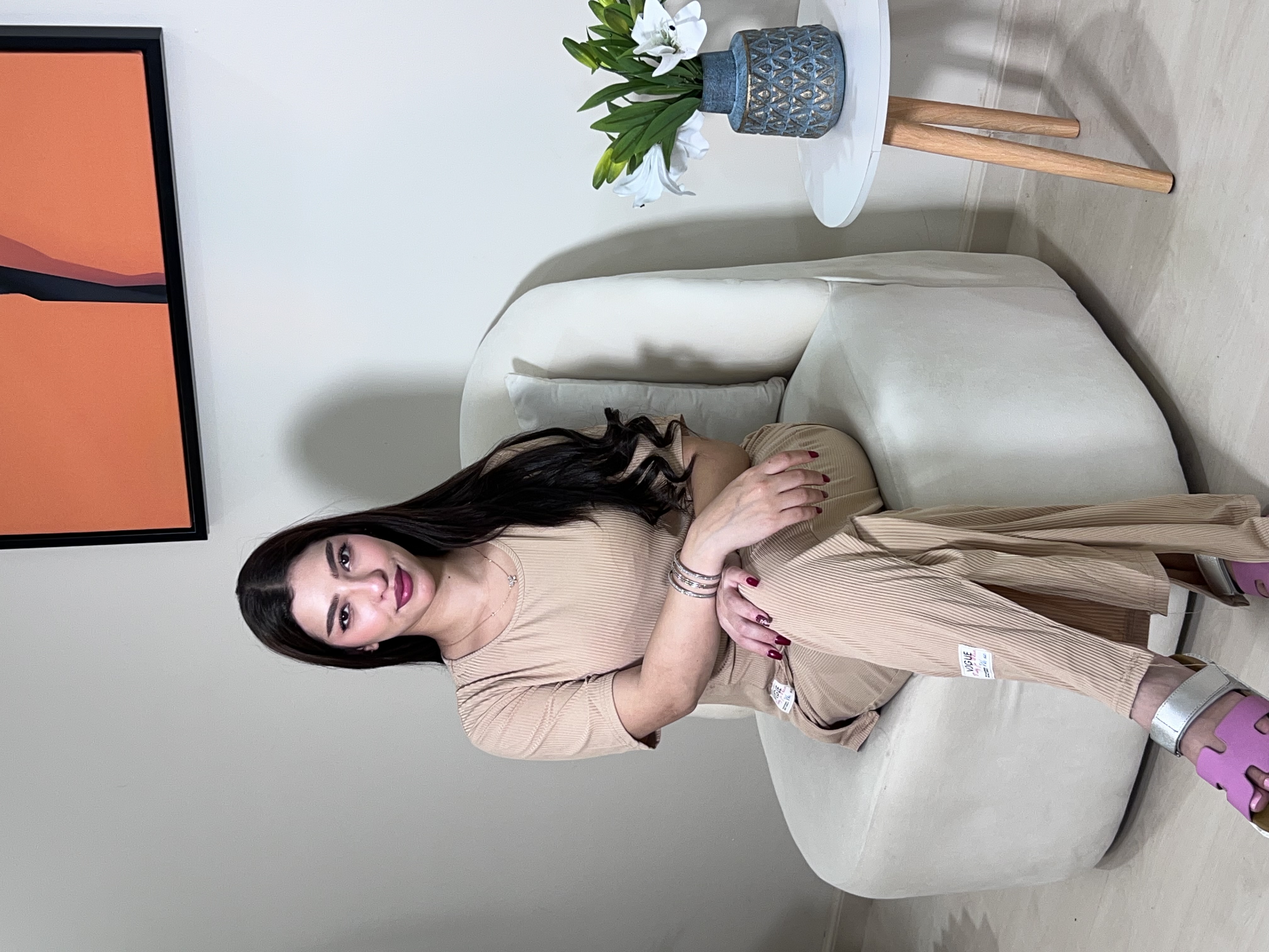 بجامة فري سايز بقصه جانبيه 