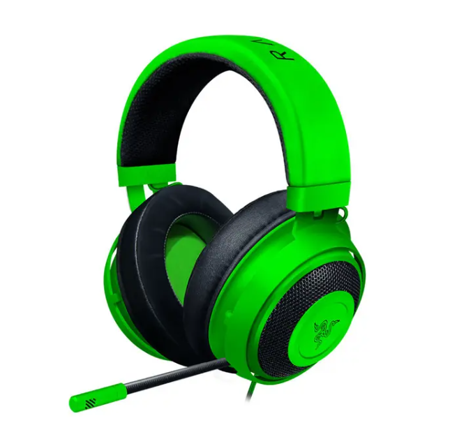 GREEN Razer Kraken Pro V2 Gaming Headset Works with PC PS4 Xbox One Switch and Mobile Devices Retractable Microphone Built in Remote Shop joyfully with Mazeed