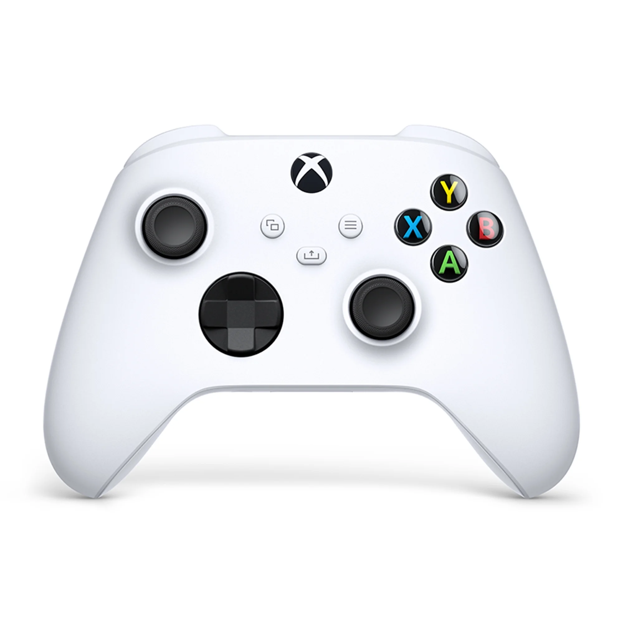 ذراع تحكم Xbox اللاسلكية مايكروسوفت لون ابيض موديل 1914 متوافقة مع Xbox Series X وS وXbox One وWindows 10 وAndroid وiOS ببطارية 40 ساعة