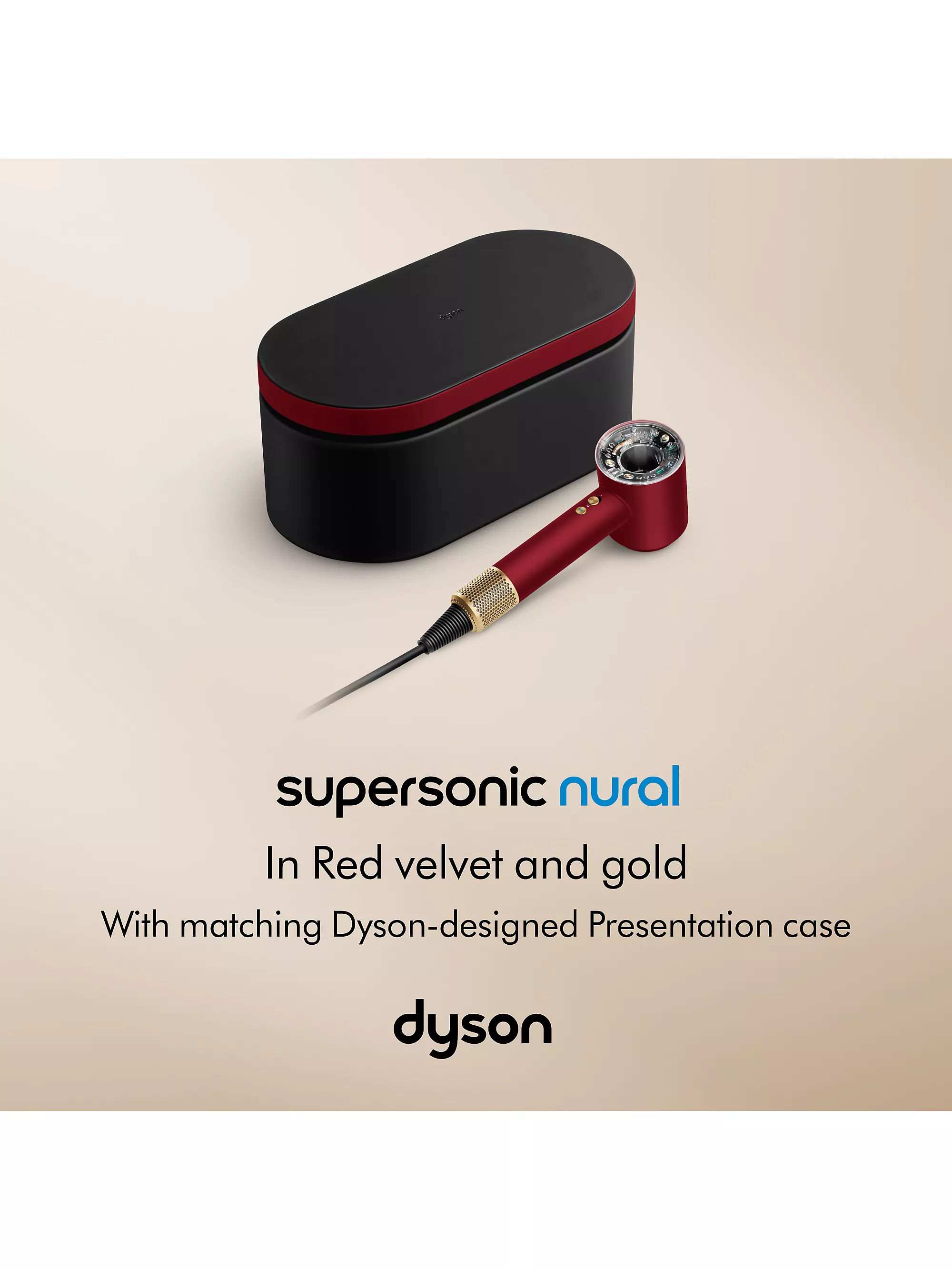 Dyson Supersonic Nural HD16 Velvet Red / Gold