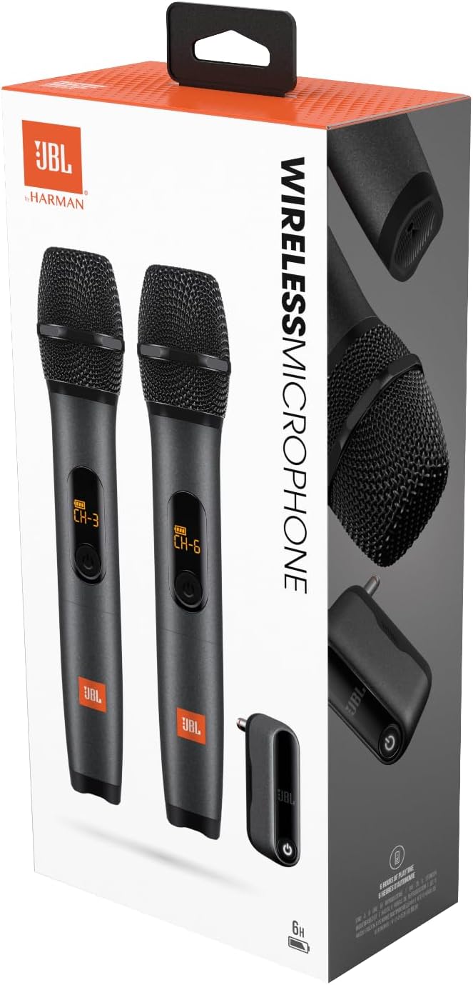 High quality JBL Harman Black Wireless Microphone Set