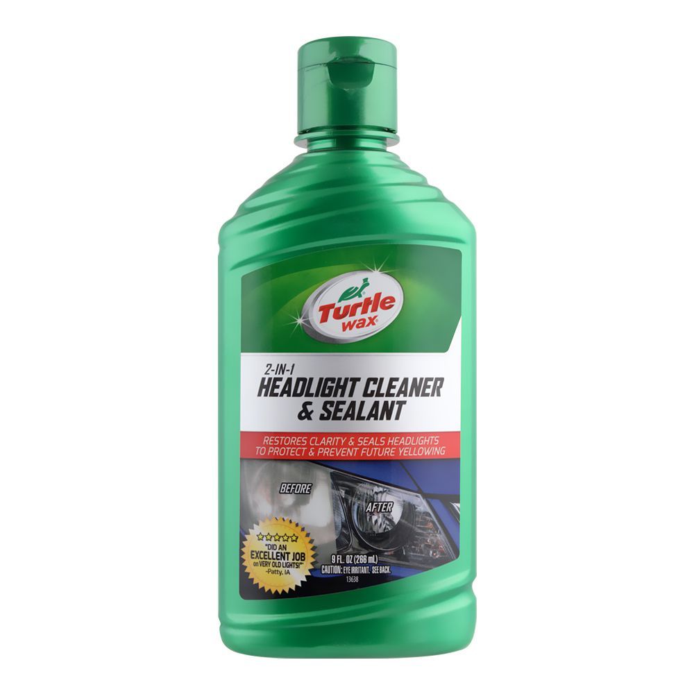 Turtle Wax 9 Oz Headlight Cleaner & Sealant 2in1 Formula Removes