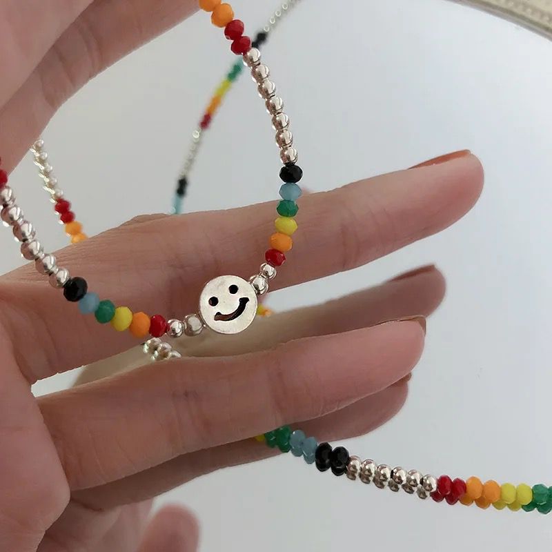 سلسال سمايل فضة 925