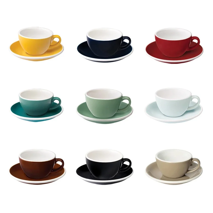 كوب فلات وايت سراميك 150 مل-محمصة فلتر