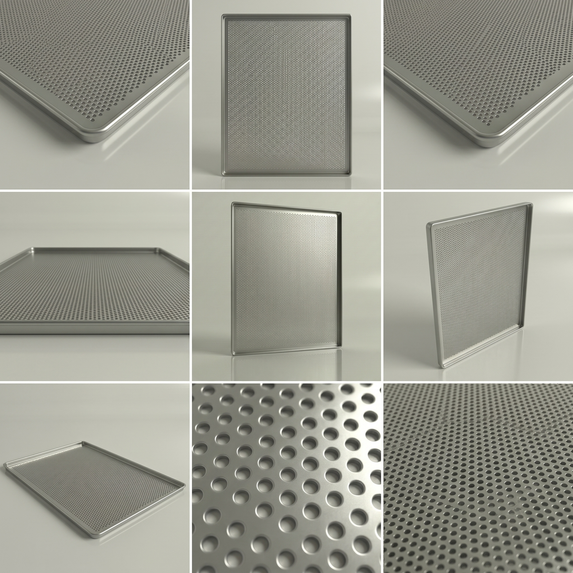 Aluminum Baking Pan with 3mm Perforations