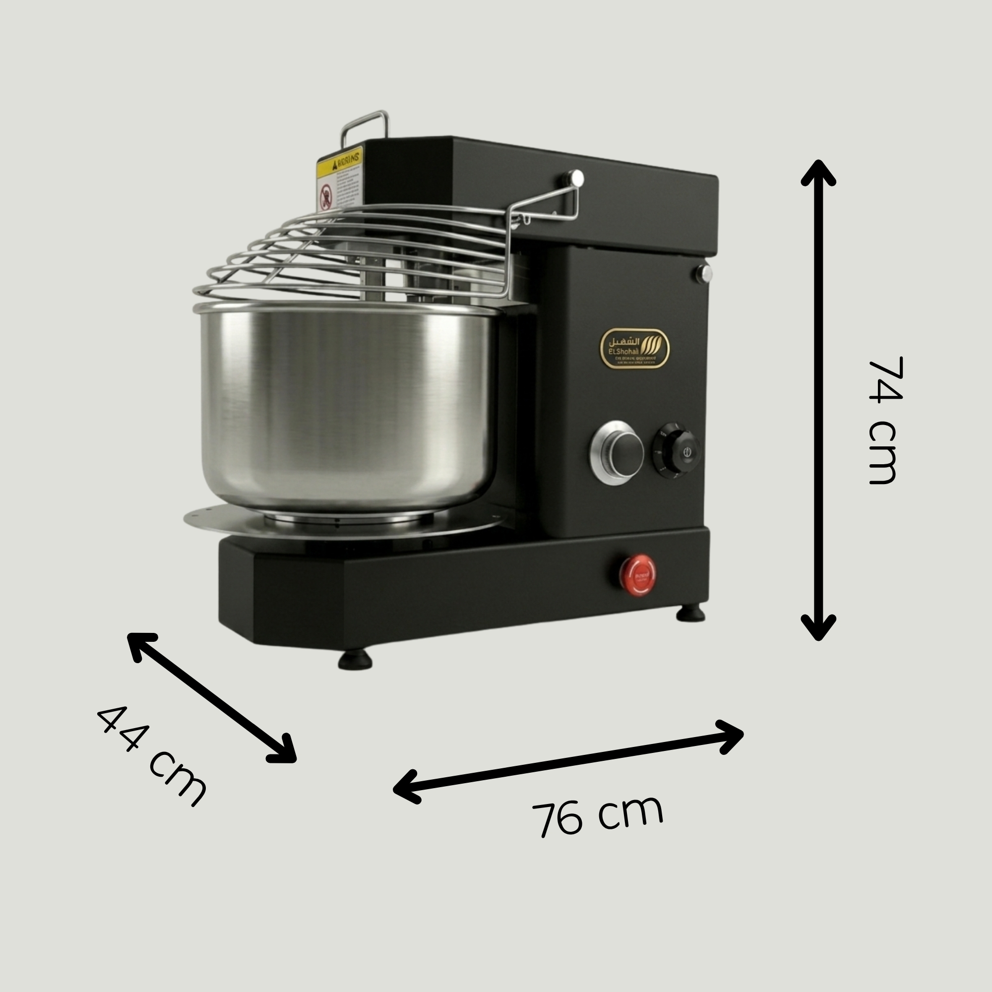 30L Dough Mixer with Removable Bowl