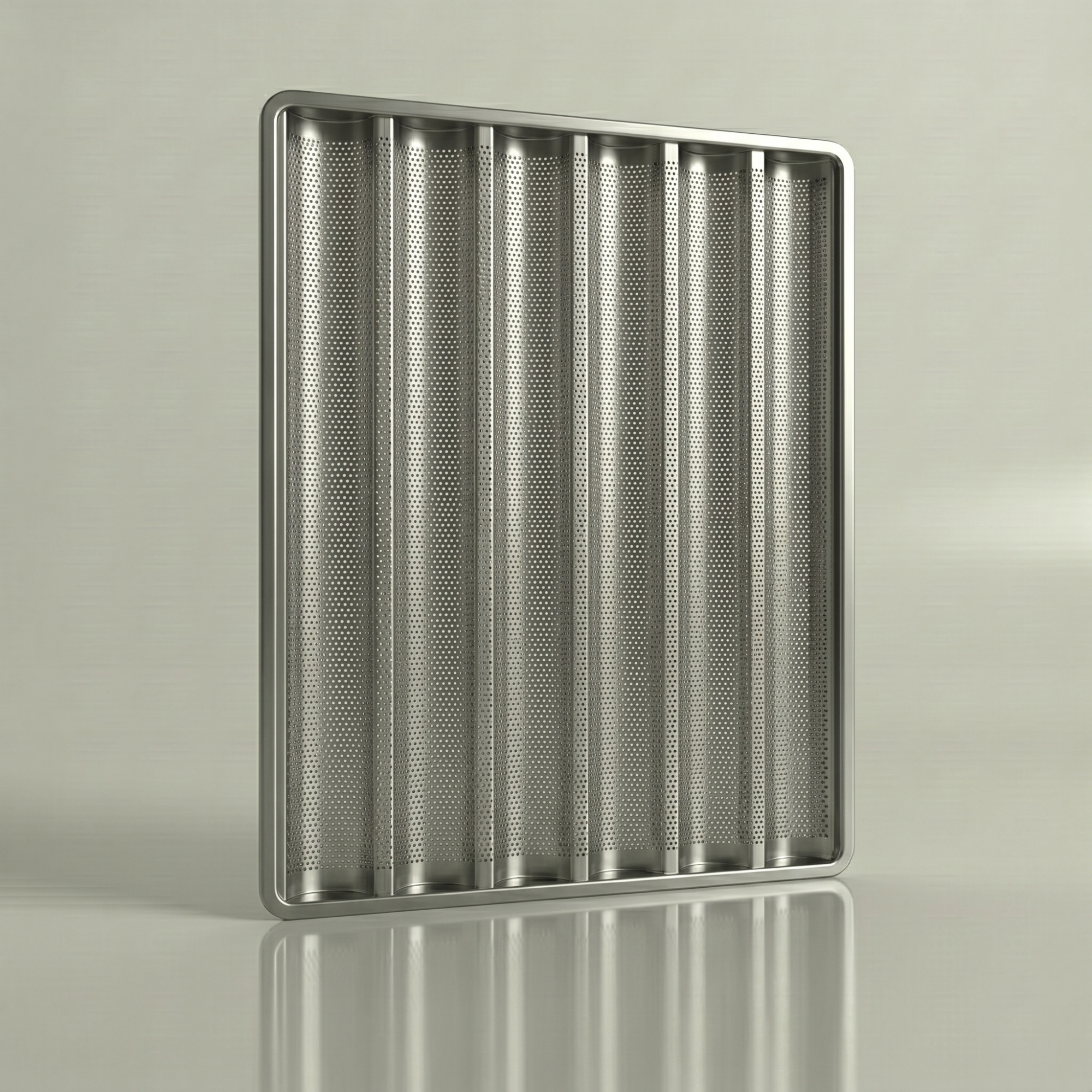 Aluminum Samouli Bread Baking Tray 40x60 cm 6 Rows