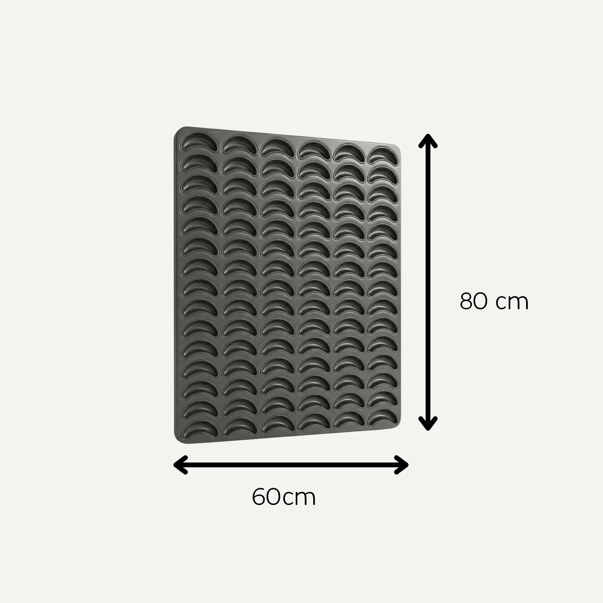 Commercial Mini Croissant Baking Pan 96 Molds 80x60 cm