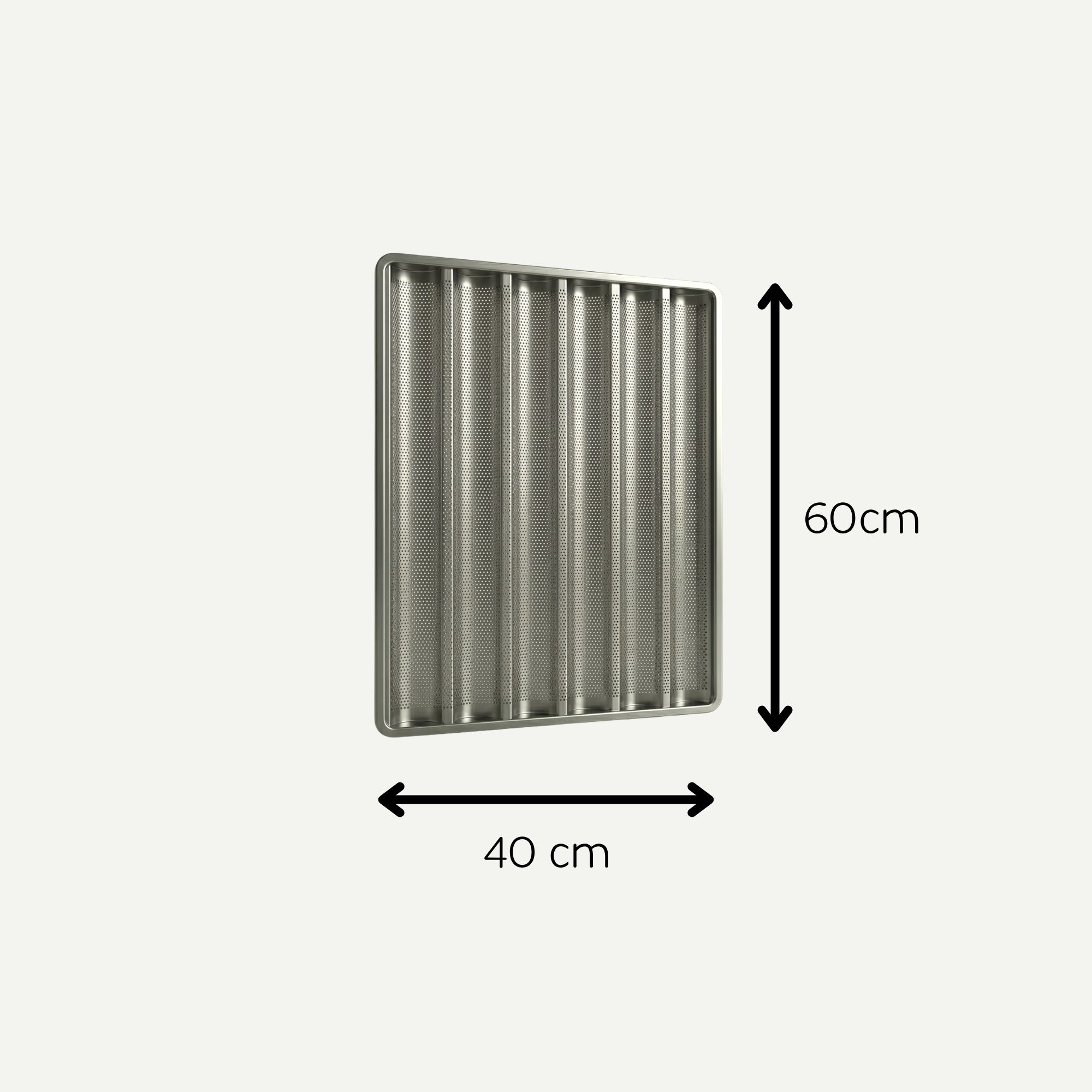 Perforated Samouli Bread Pan 40x60 cm for Bakeries