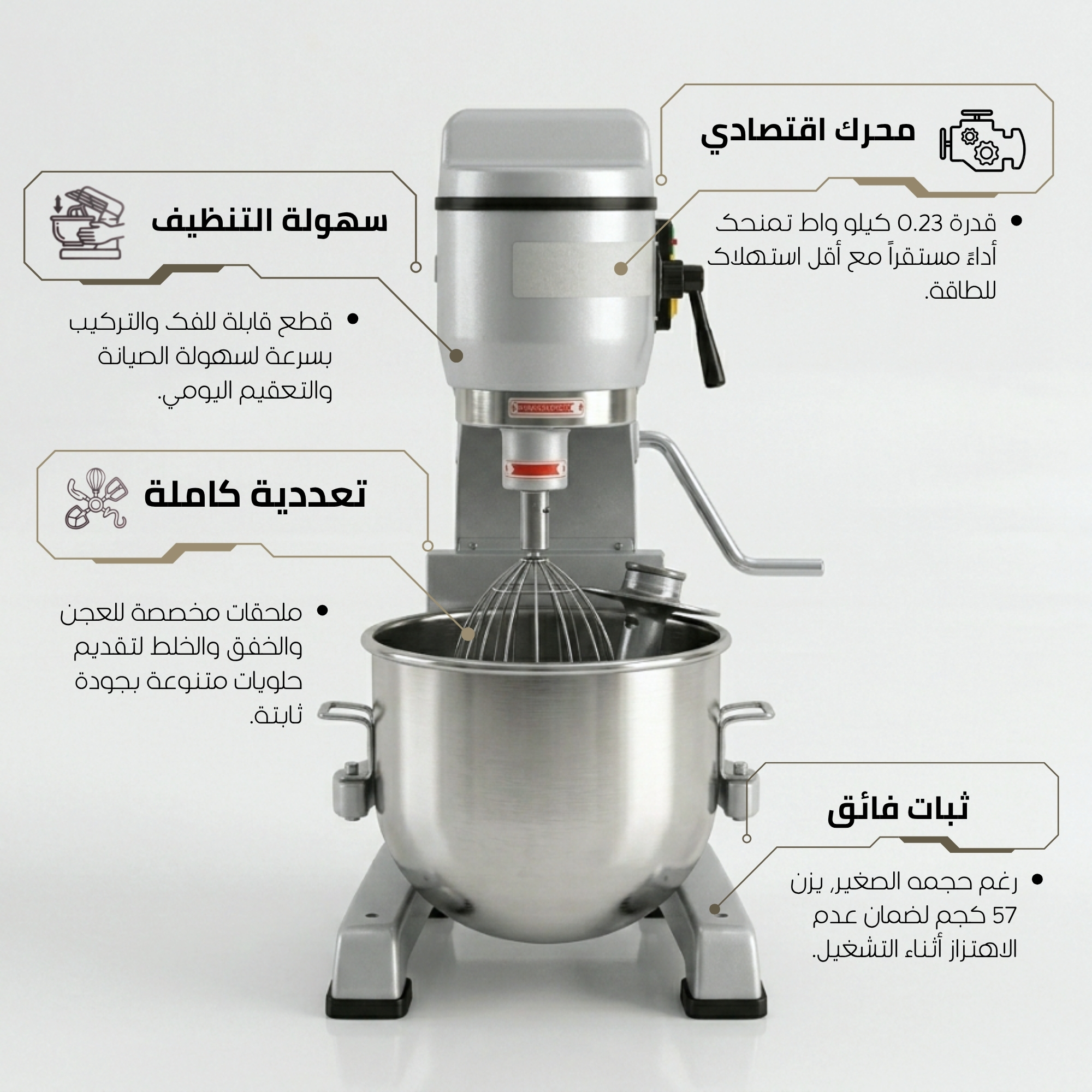سعة 10 لتر للإنتاج الخفيف اليومي