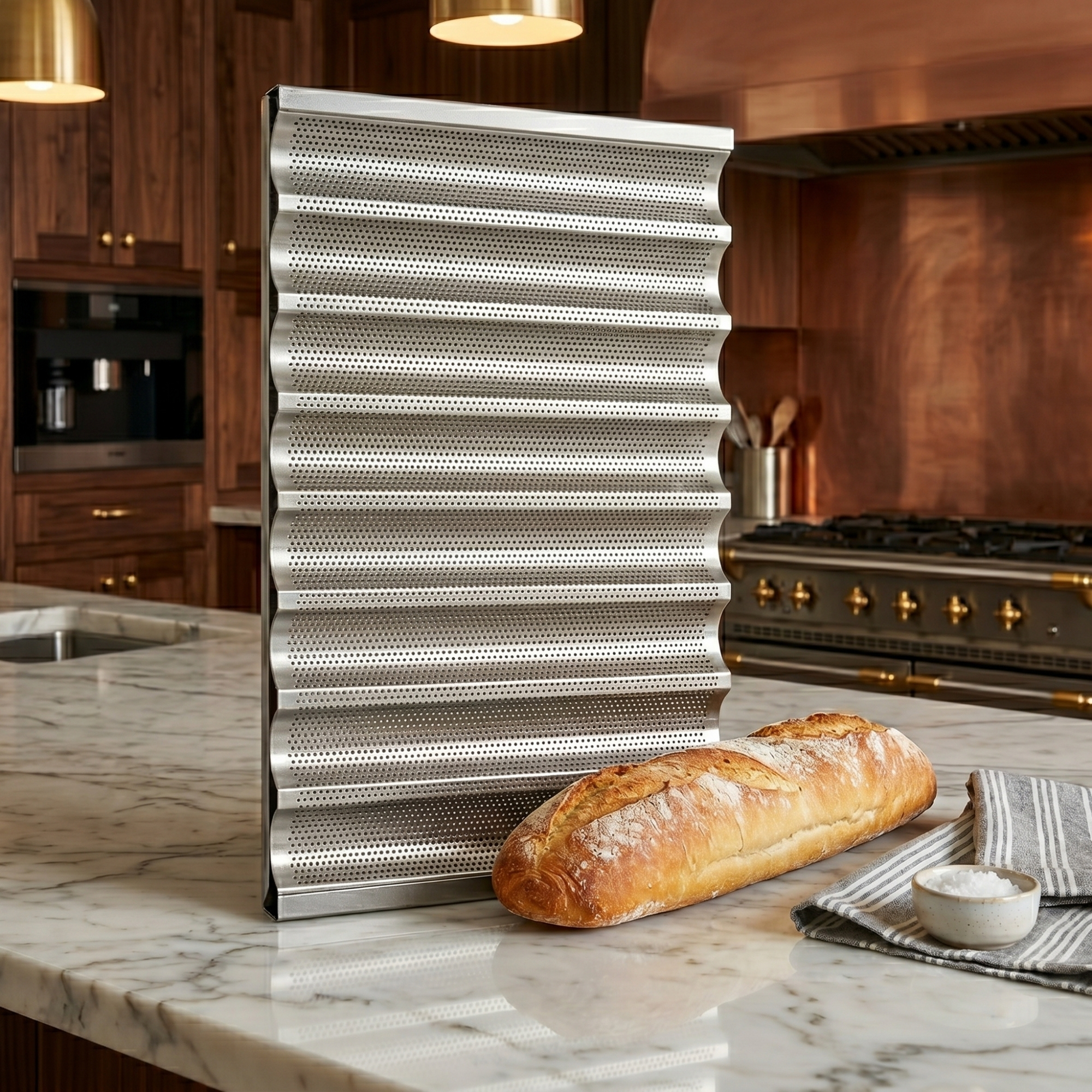 Perforated Aluminum Bread Baking Pan for Bakeries