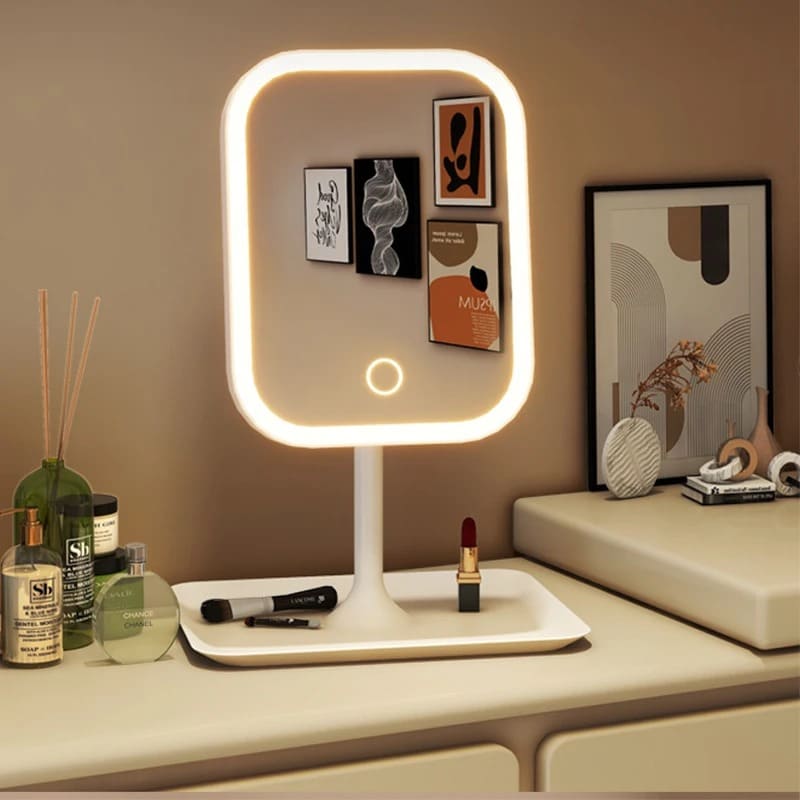 مرآة مكياج LED مضيئة احترافية بتصميم بالوني