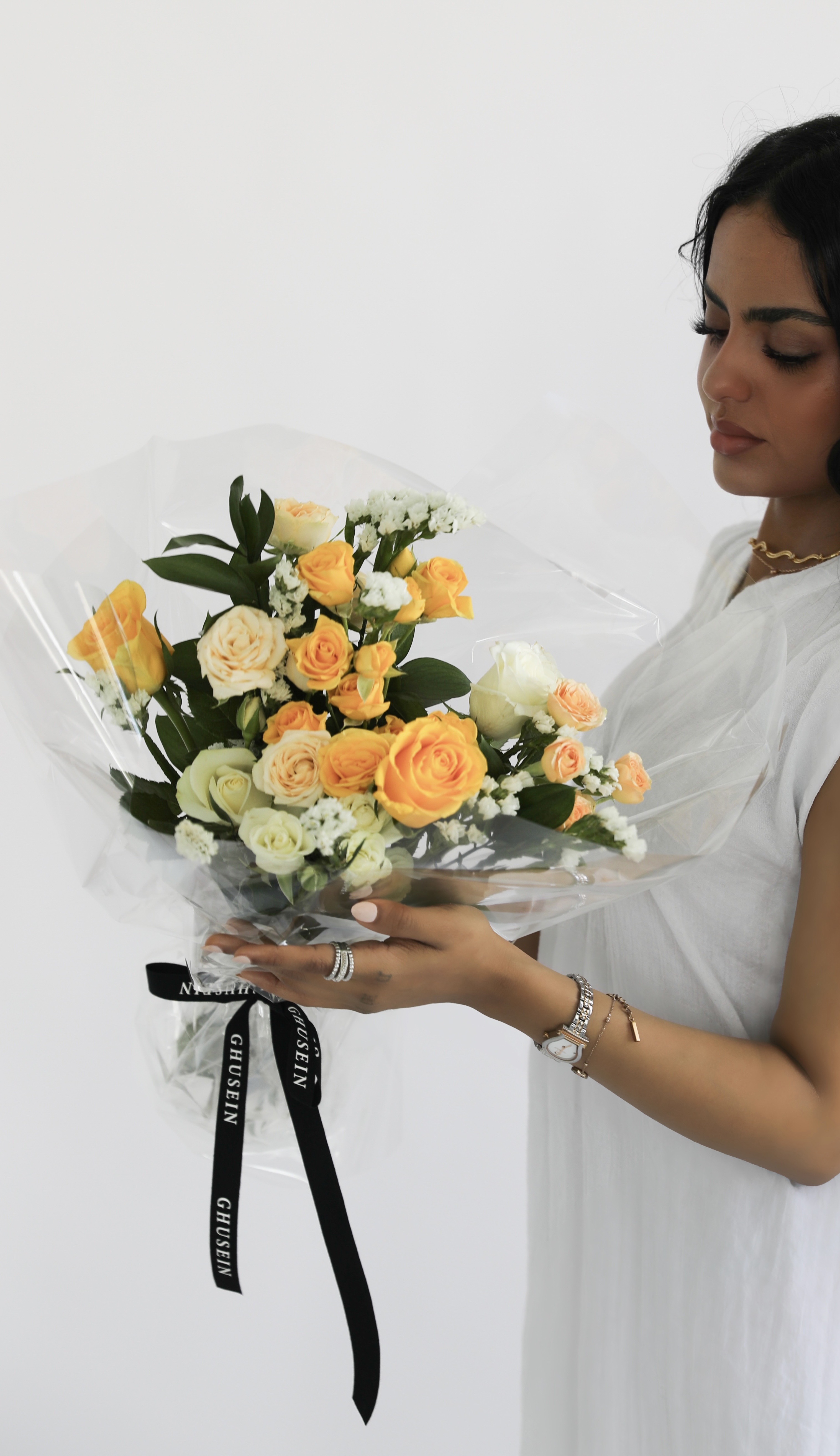 باقة ورد صفراء