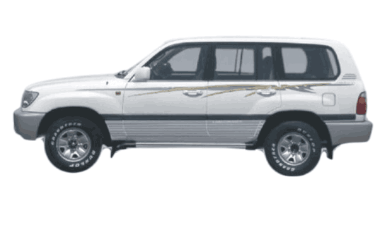 طقم خطوط لاندكروزر VXR 2003 سعودي افريقي	
