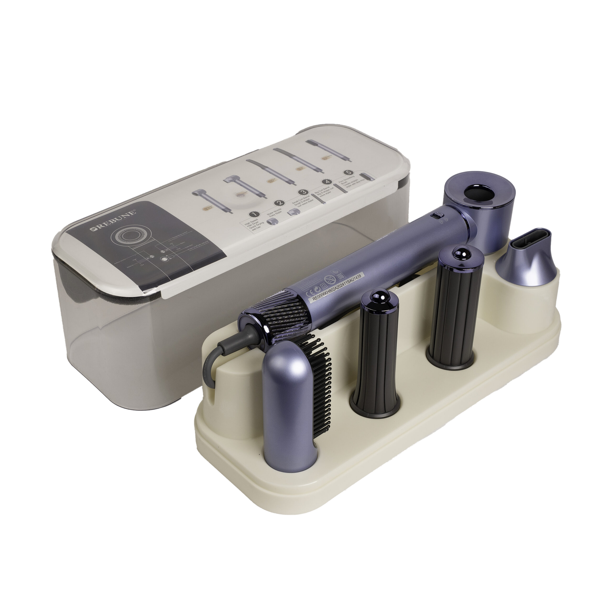  Rebune Final Ionic Hair Dryer and Styler with High Speed BLDC Motor 5 in 1 