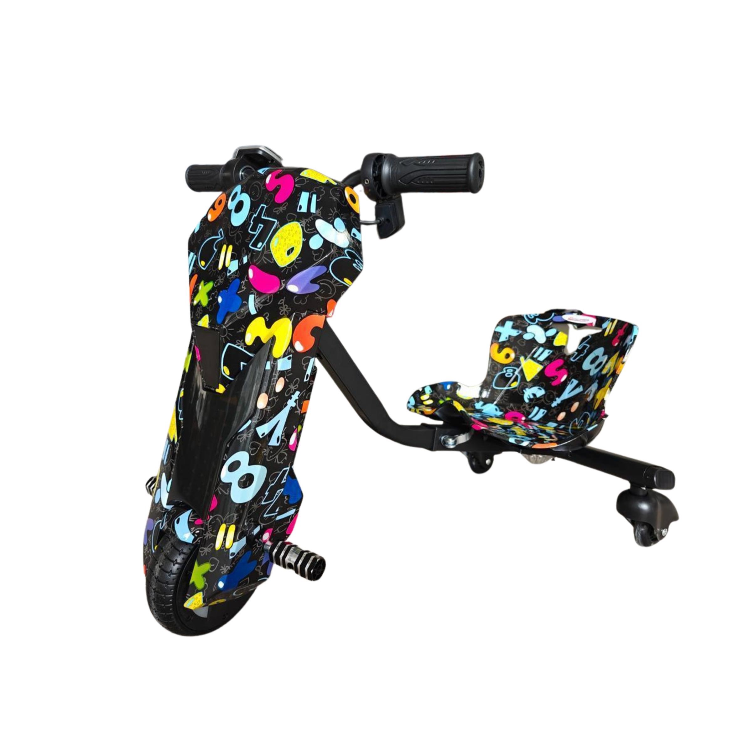  Mini Drift Scooter - 36 Volt Colorful Letters Design 