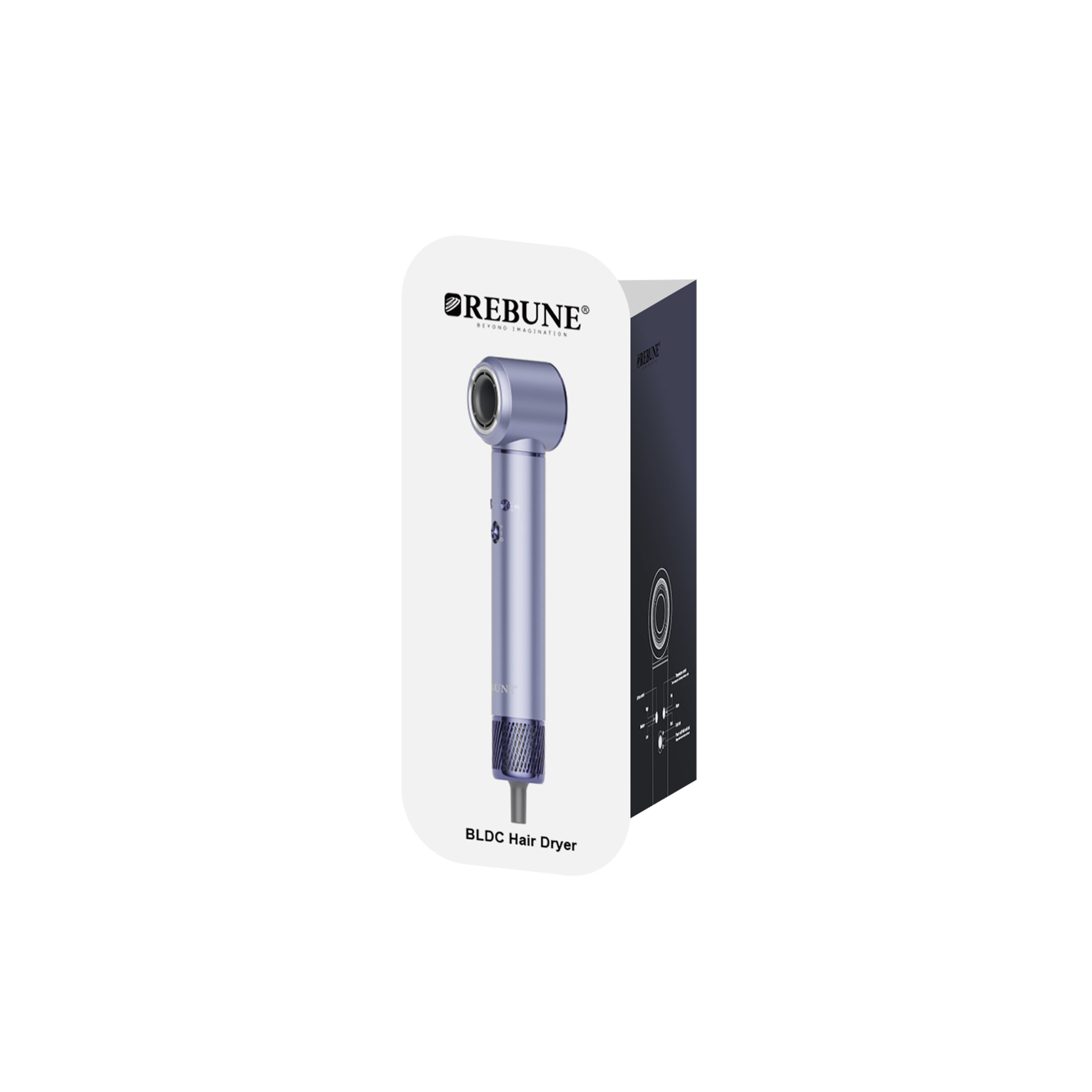  Rebune Final Ionic Hair Dryer and Styler with High Speed BLDC Motor 5 in 1 