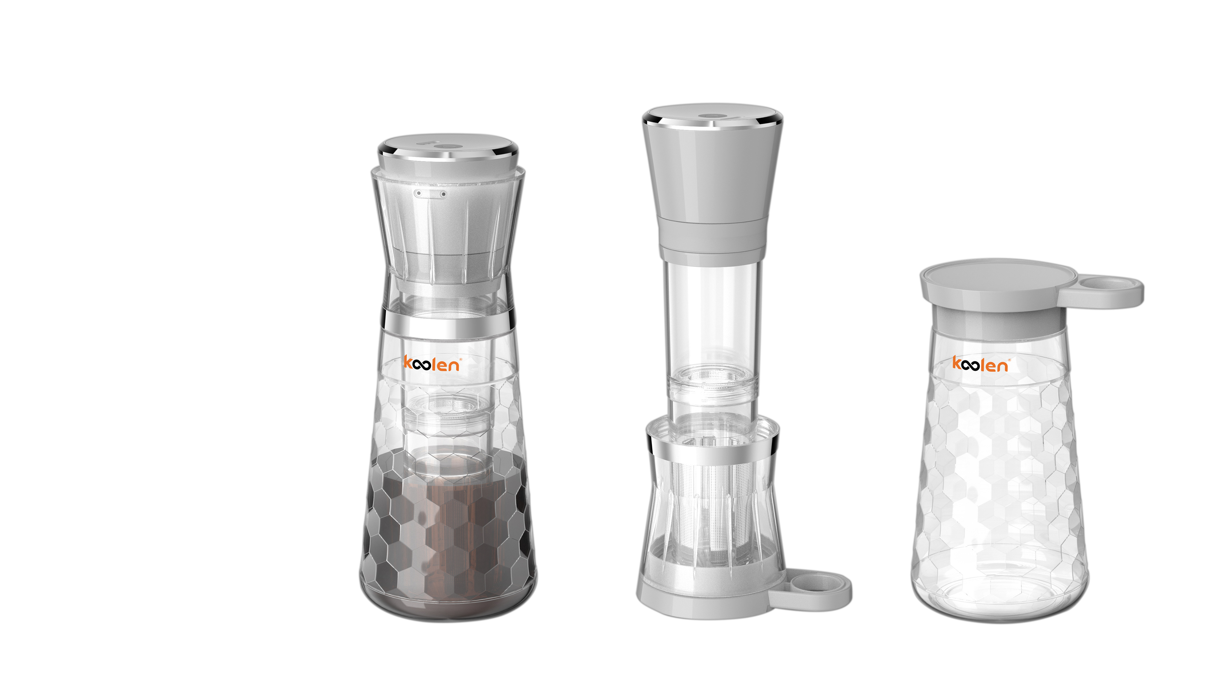  Koolen Wireless Cold Brew Coffee Maker 0.6L Capacity and 2 Watts - White 