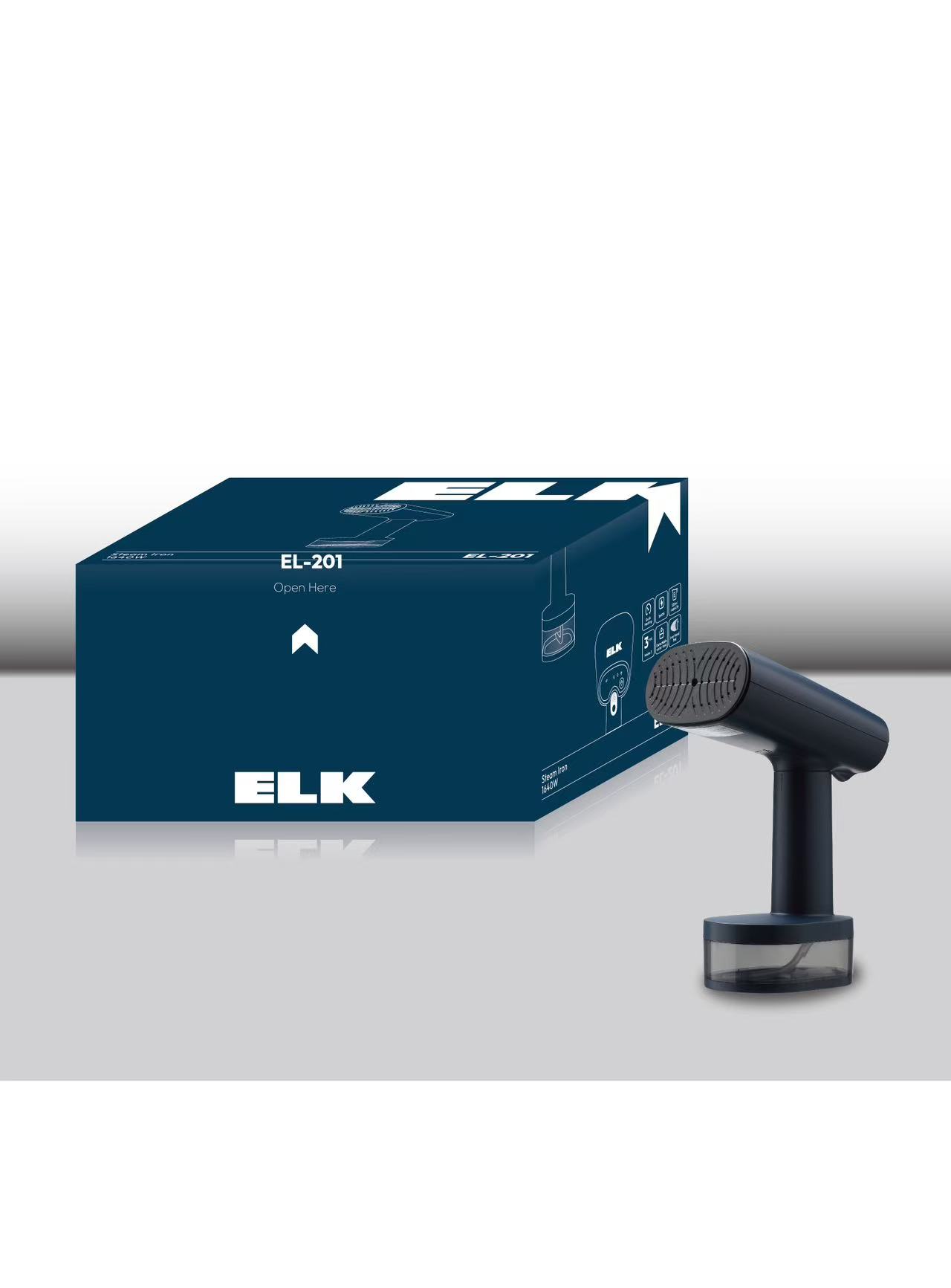  ELK كاوية بخارية ذكية بقوة 1640 واط   - الأزرق الداكن 