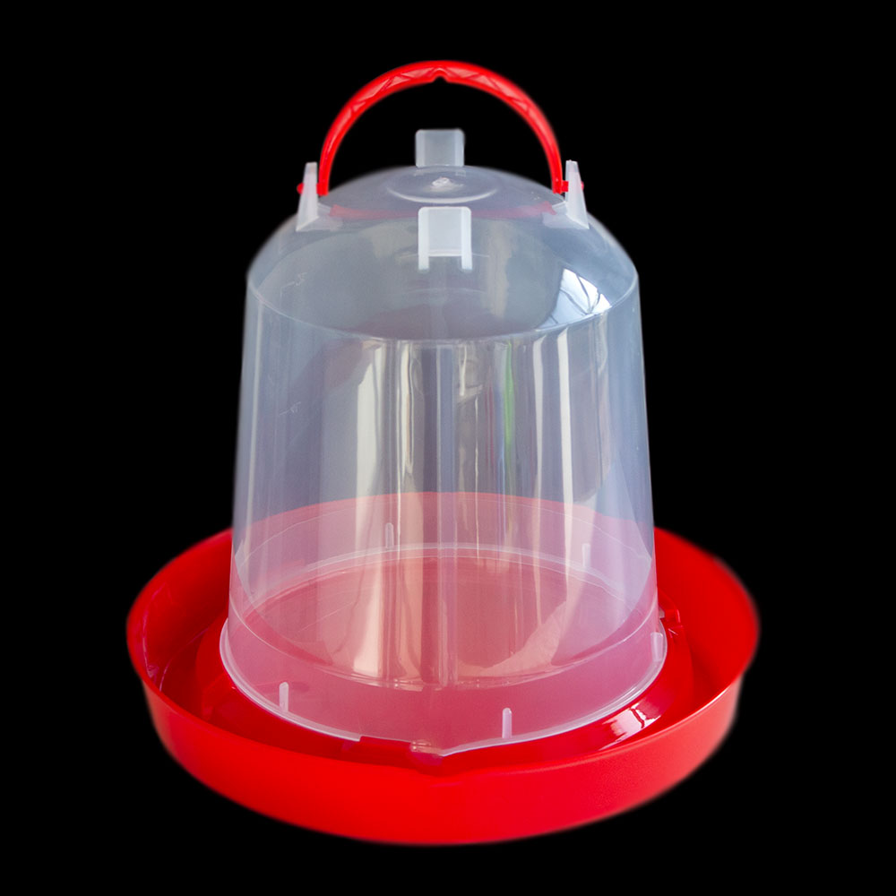 Water dispenser for birds, poultry, and pets, 6 liters.