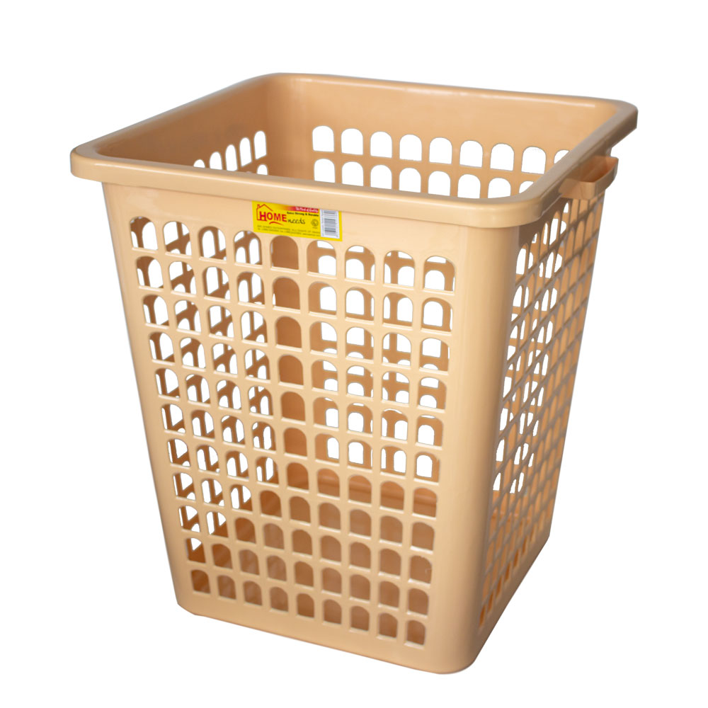 Beige plastic basket
