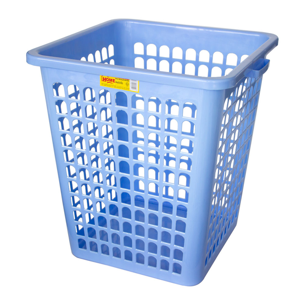 Blue plastic basket