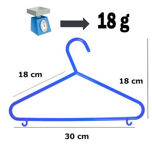 ابعاد و مقاسات علاقات الأطفال البلاستكية 