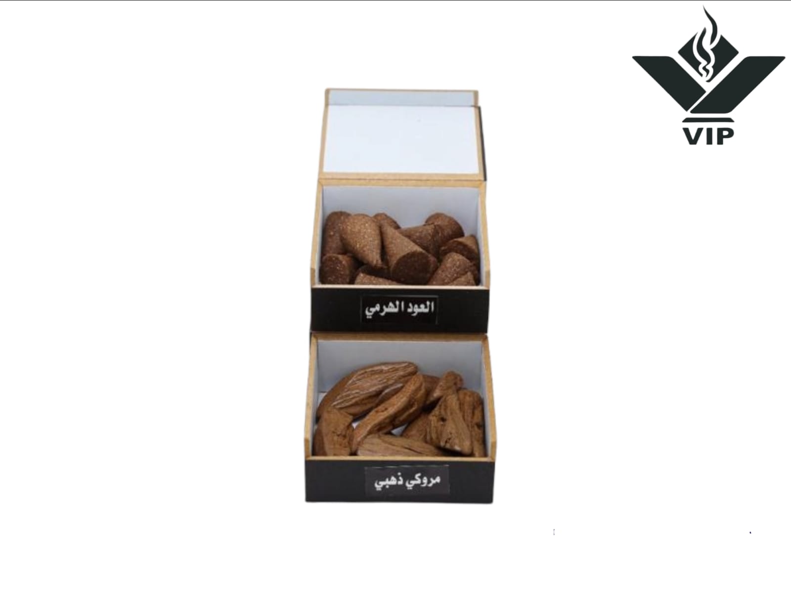 مروكي ذهبي مع العود الهرمي