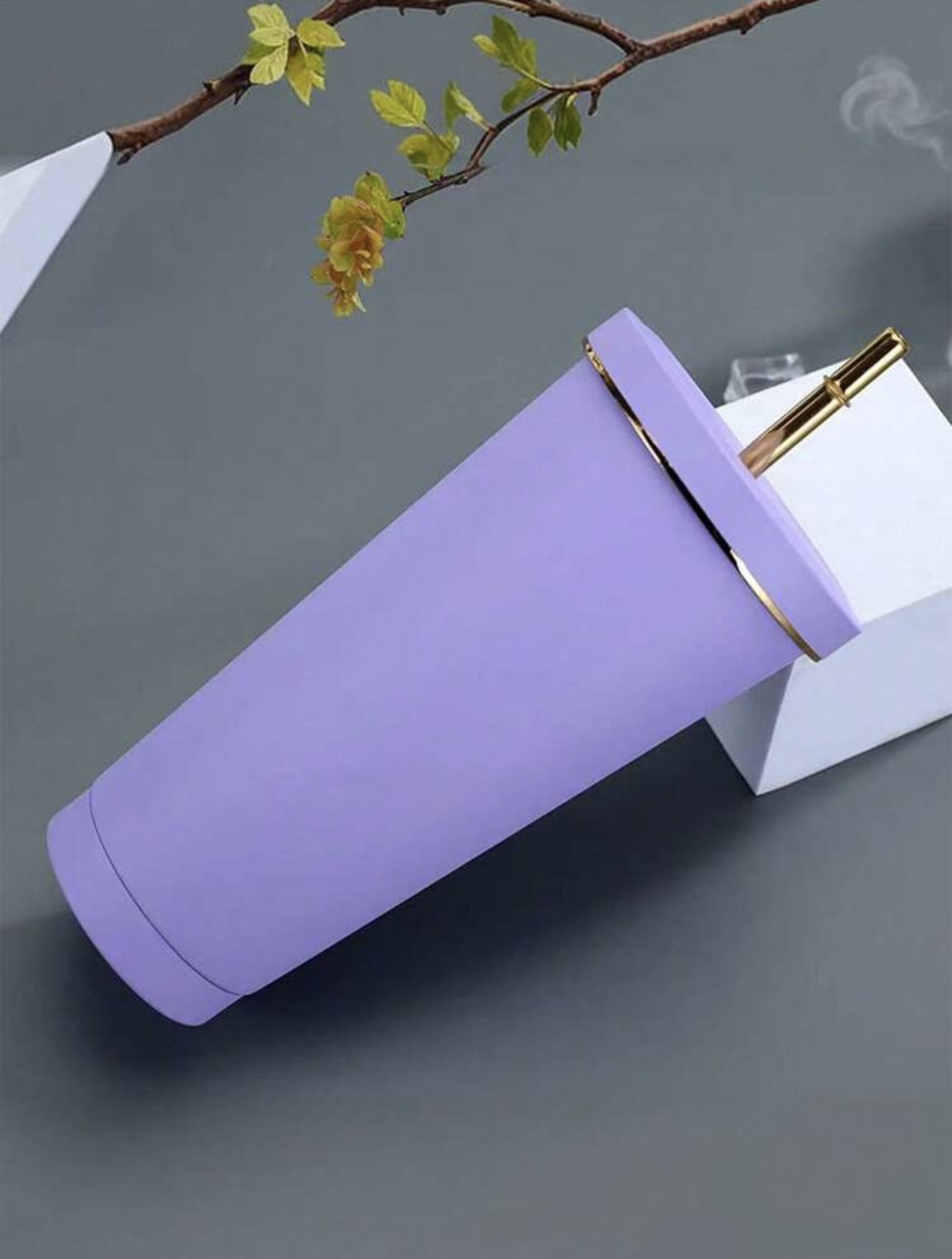 كوب مخصص باسمك مع غطاء و شفاط- منتج مادي متوفر بعدة ألوان- ينفذ حسب الطلب خلال 14 يوماً