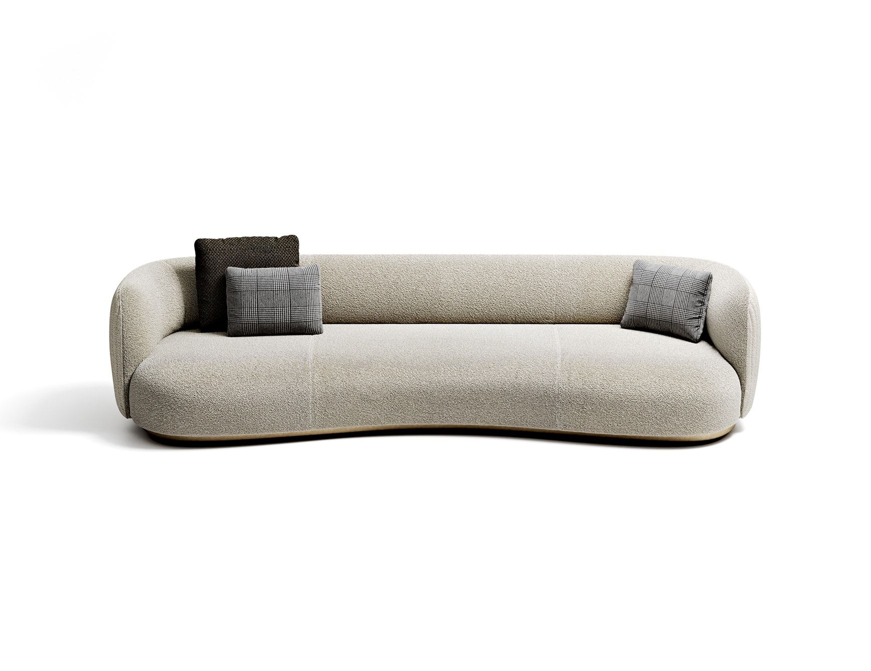 كنبة الرائد هوم - موديل ساسو - لون رمادي فاتح
