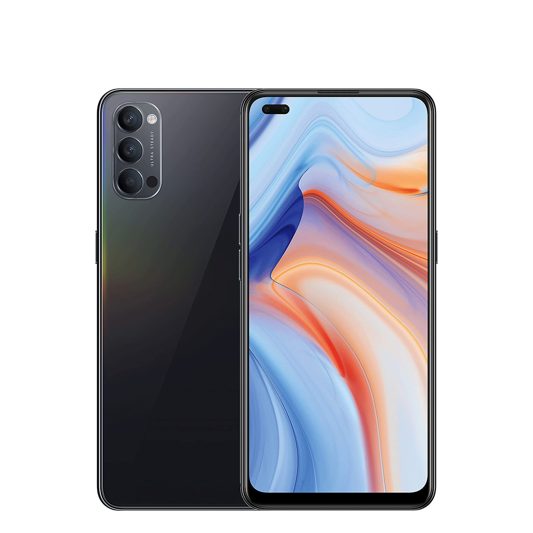 OPPO Reno4 本体 6GB RAM 128GB Oppo Reno 4 Smartphone – 128GB Storage, 8GB RAM, Black