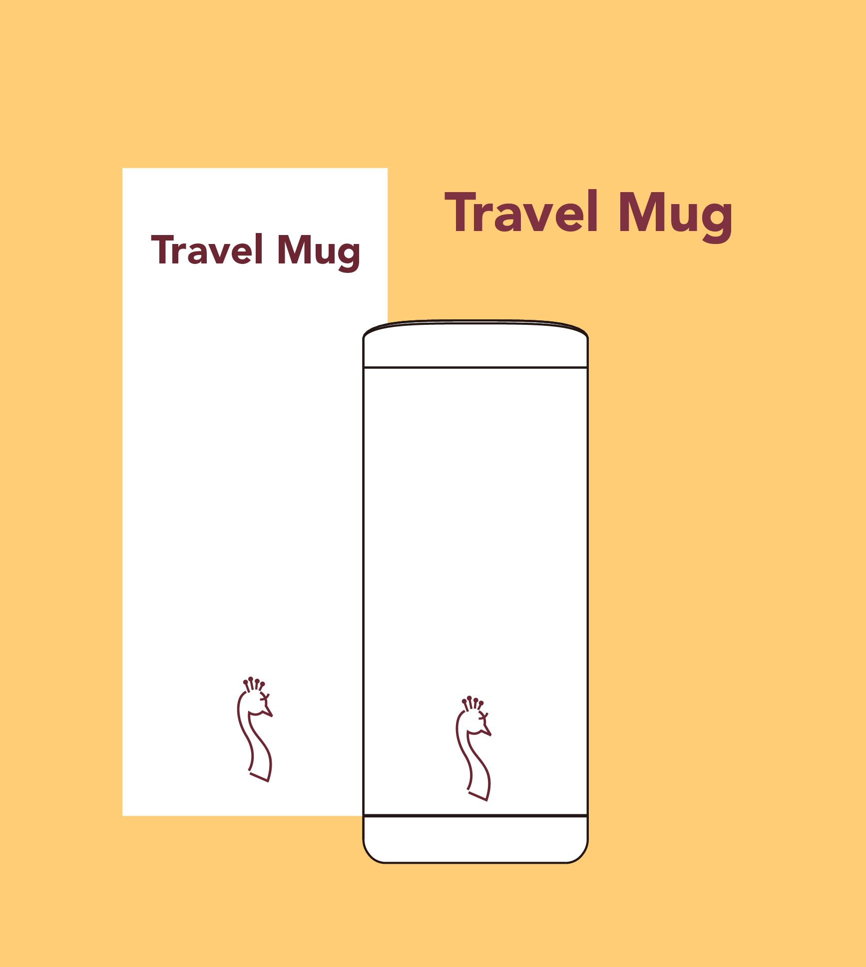 Travel Mug - مق بيكوك ابيض