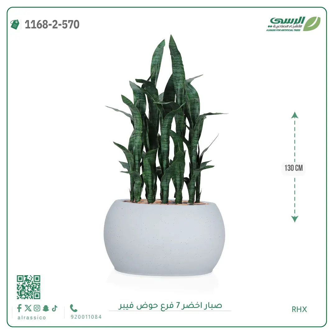  صبار صناعية ( ارتفاع 130 سم ) حوض فيبر 