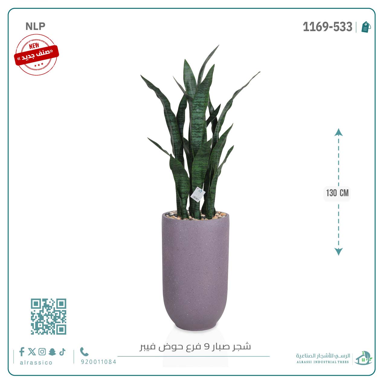  صبار جلد النمر الأخضر بحوض فيبر 
