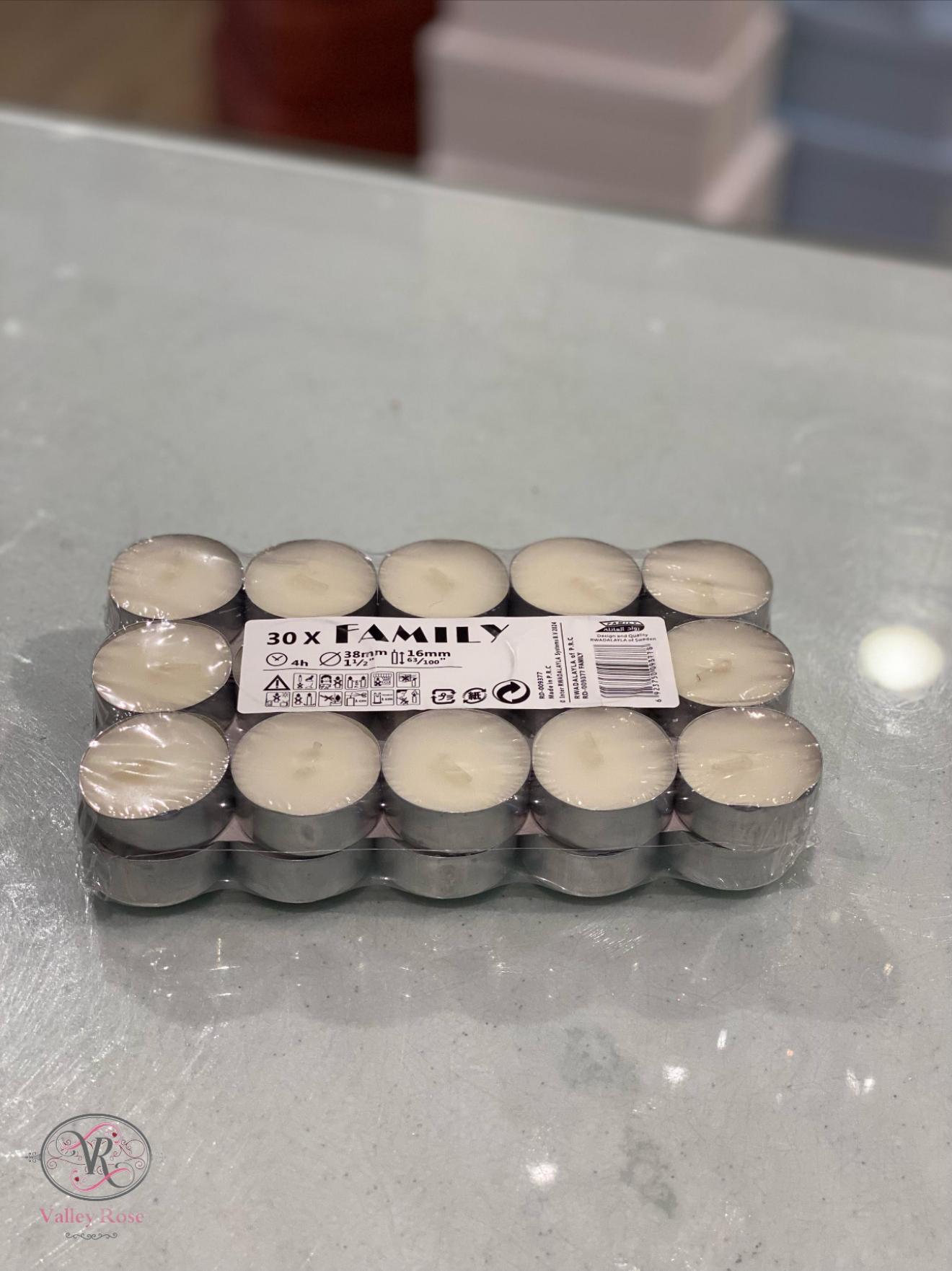 مجموعة شموع غير معطرة