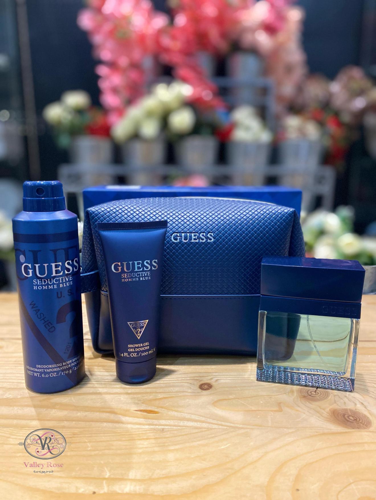 Guess Seductive Homme blue perfume set for men