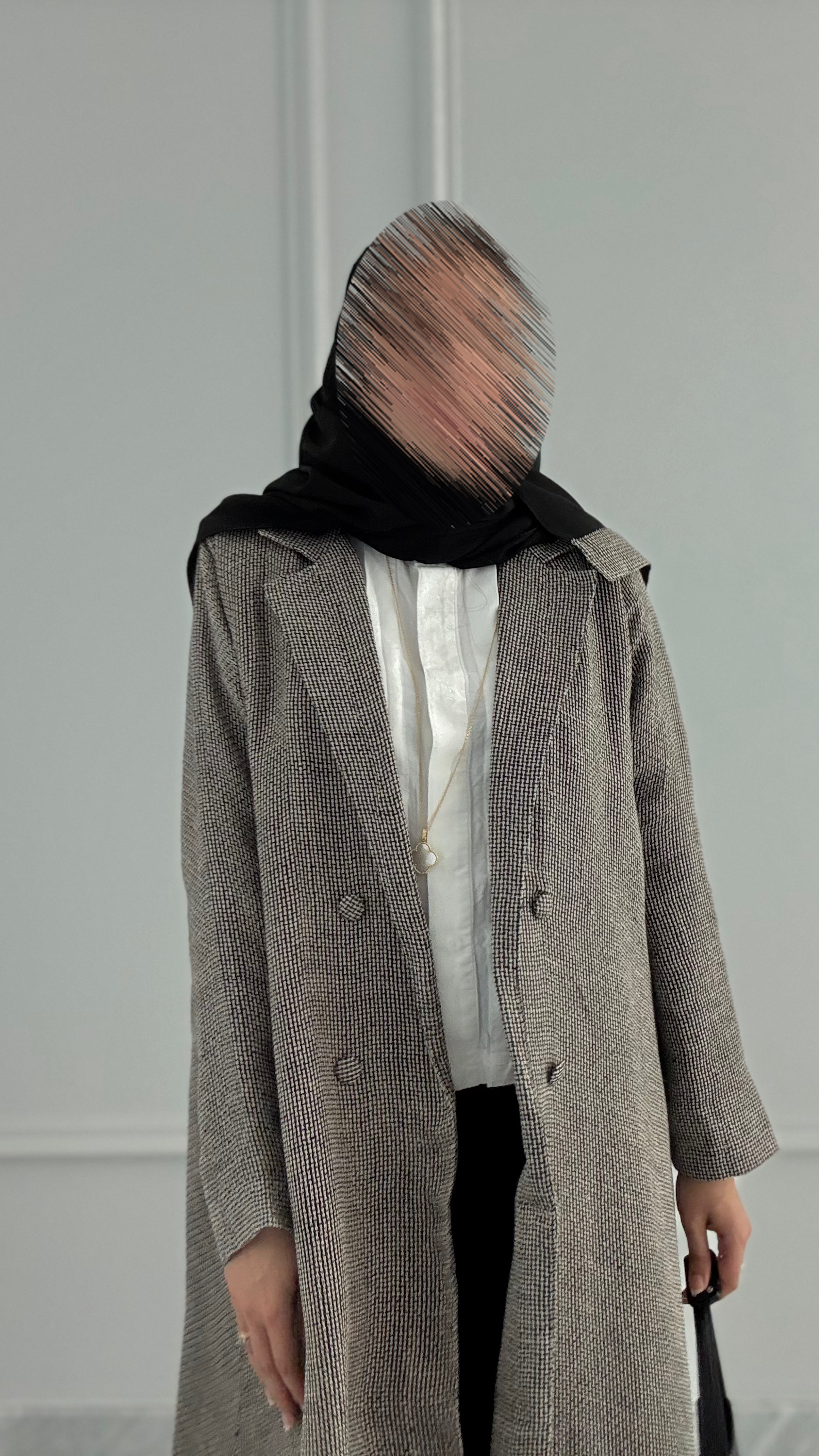 Unique linen abaya