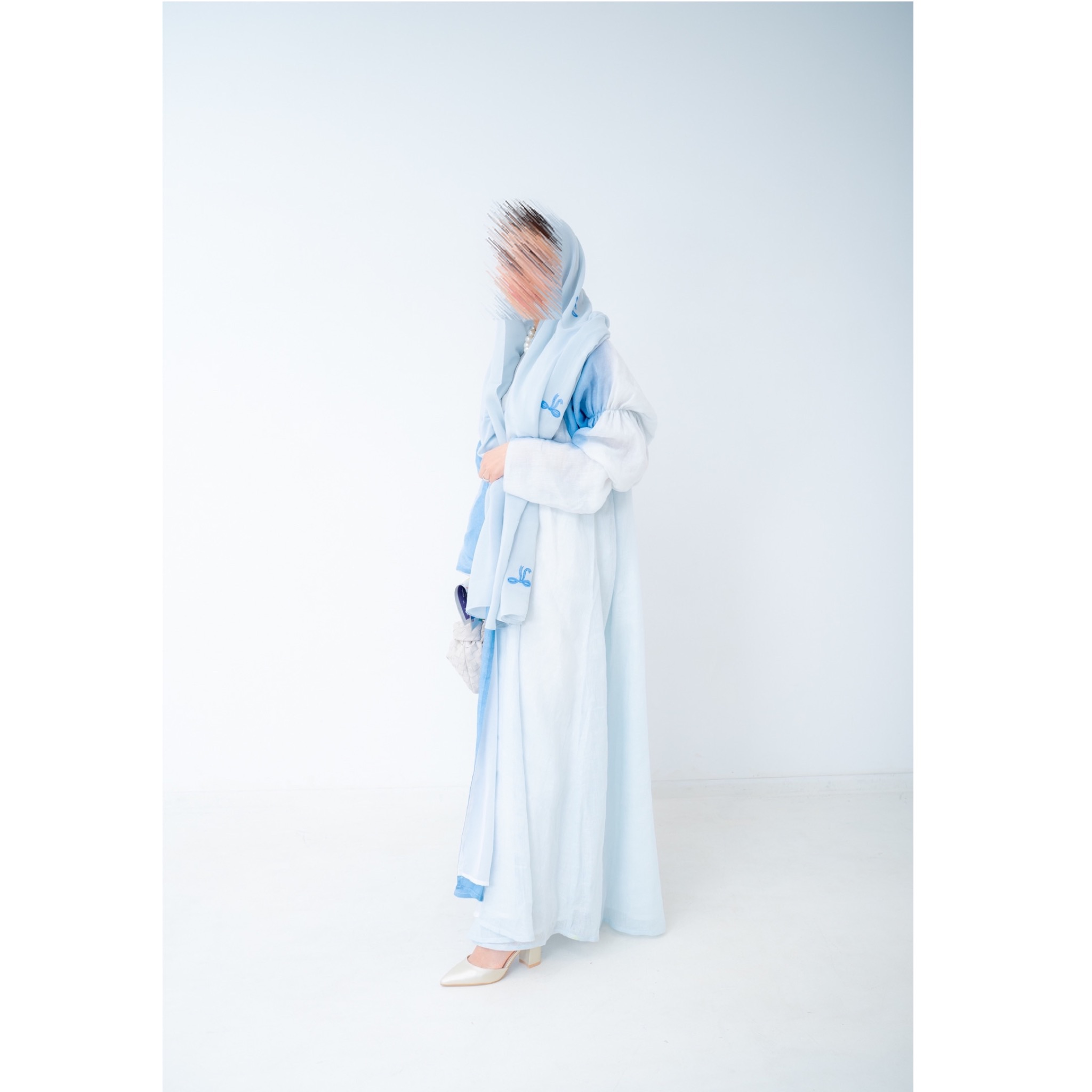 Ombre Abaya with Bow tarhaa