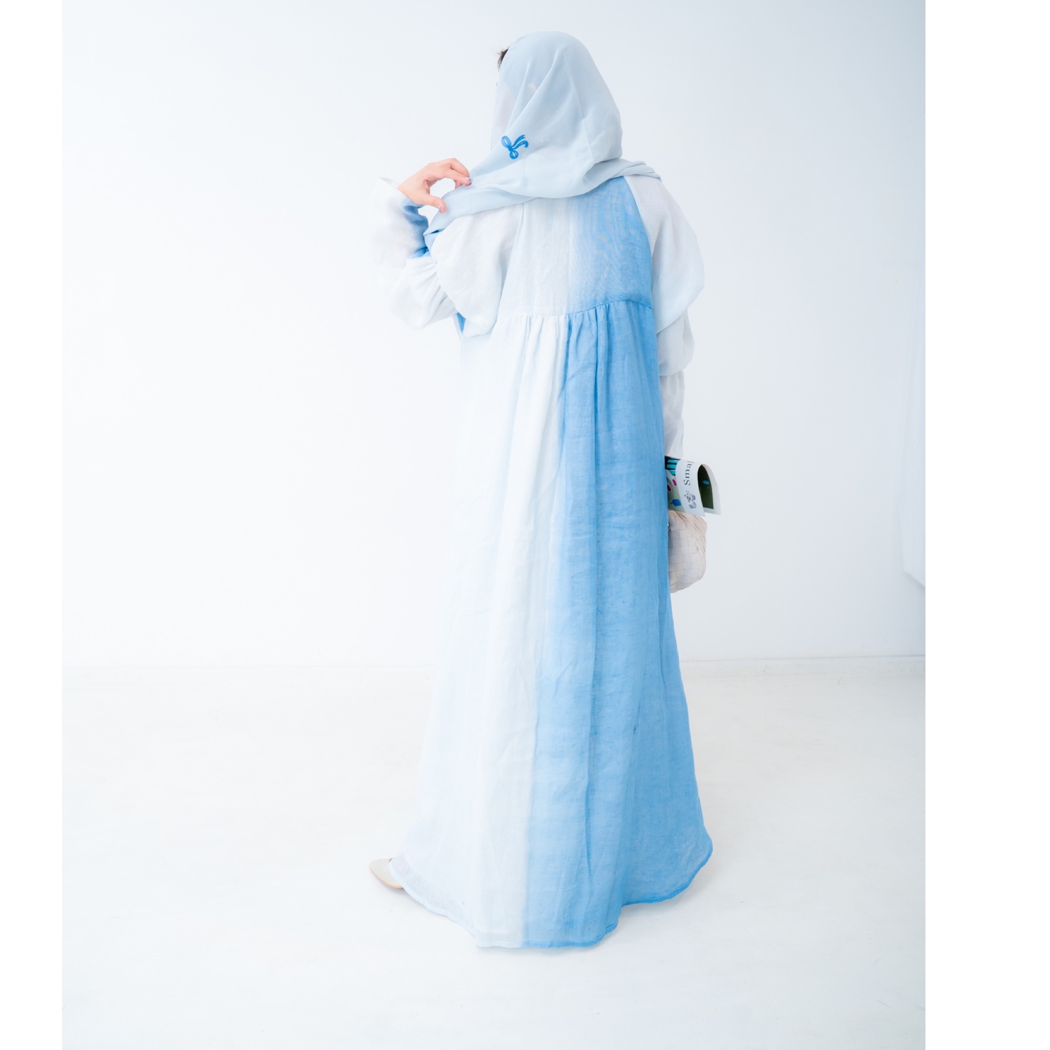 Ombre Abaya with Bow tarhaa