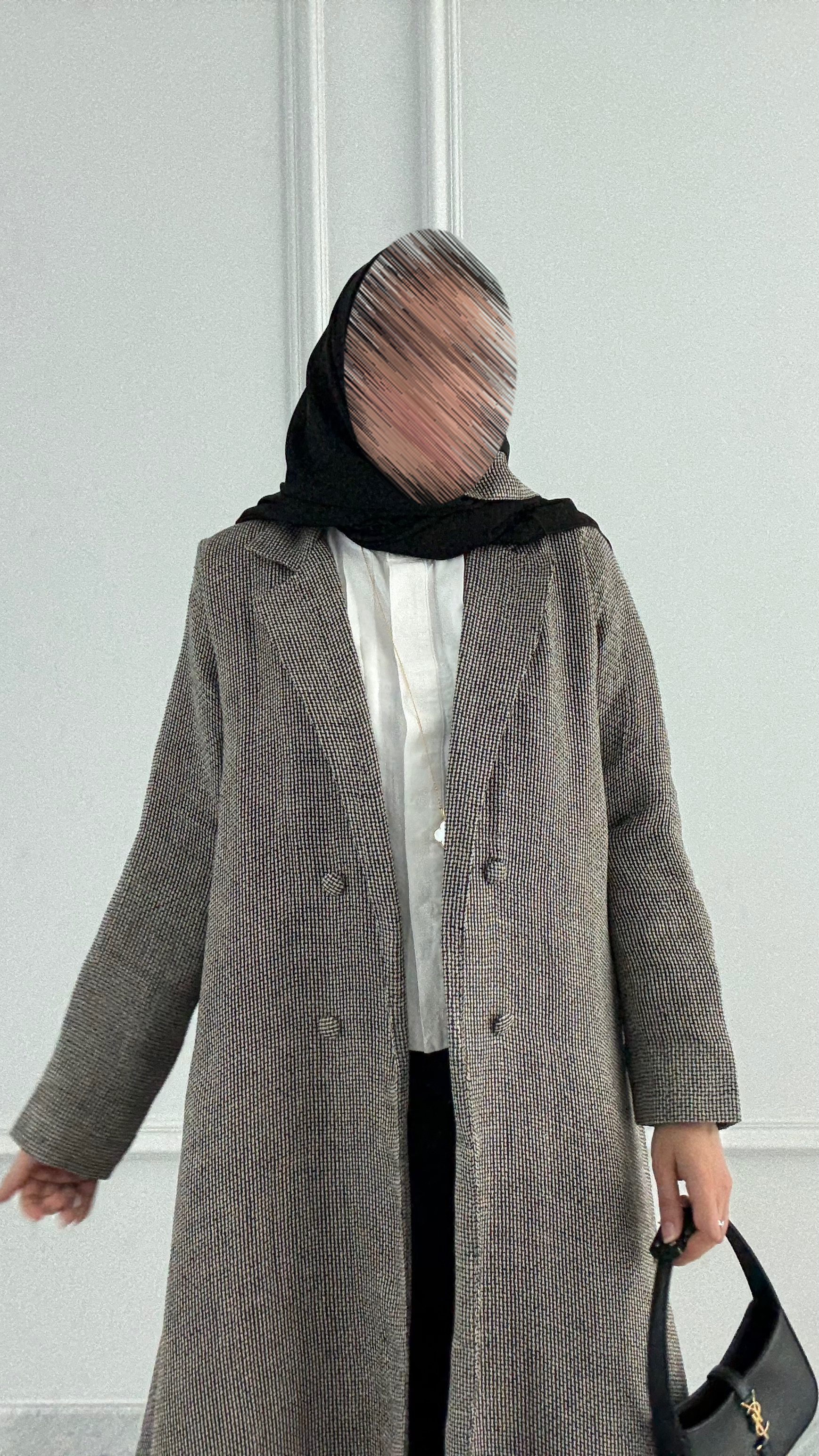 Unique linen abaya