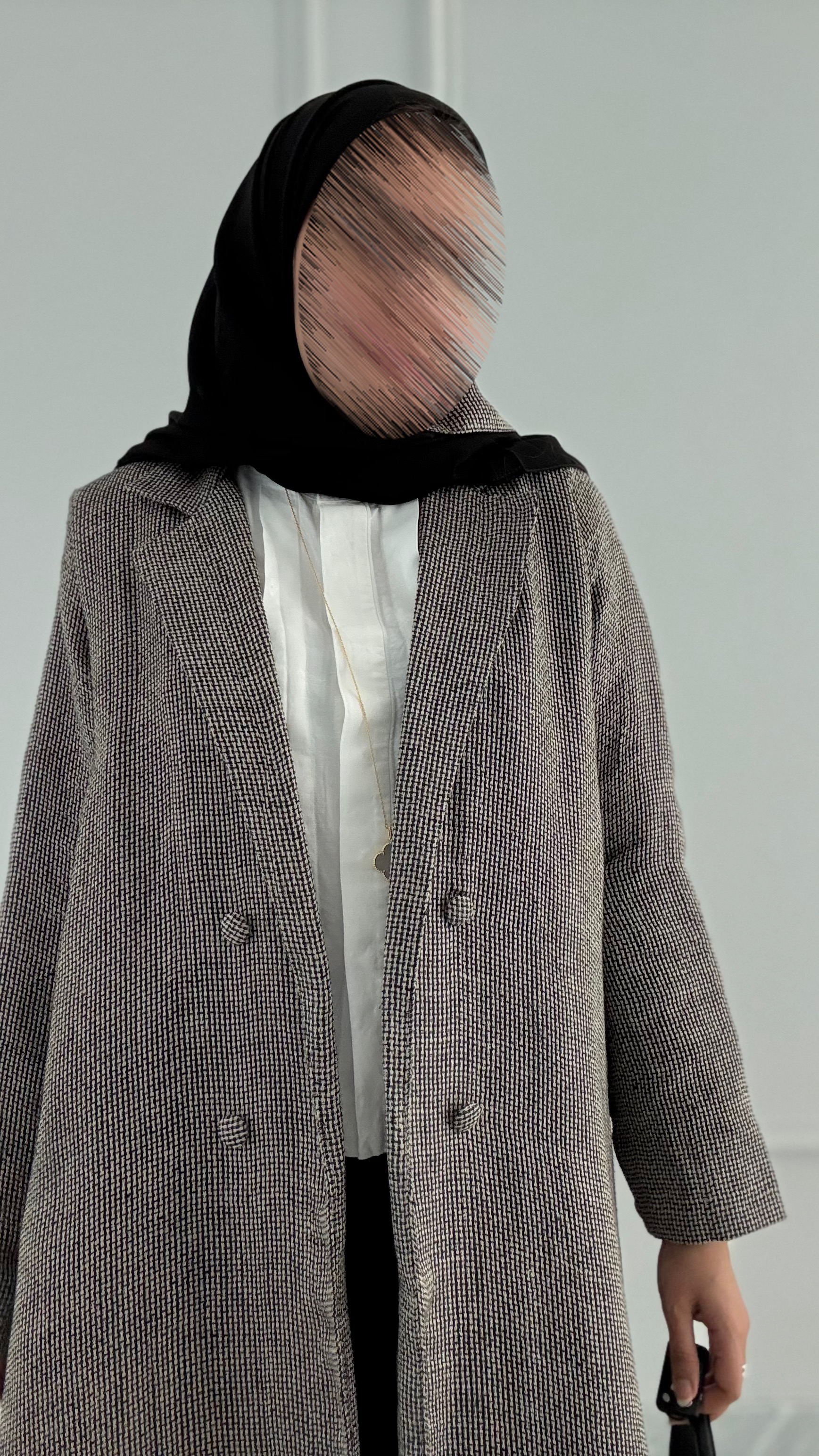 Unique linen abaya