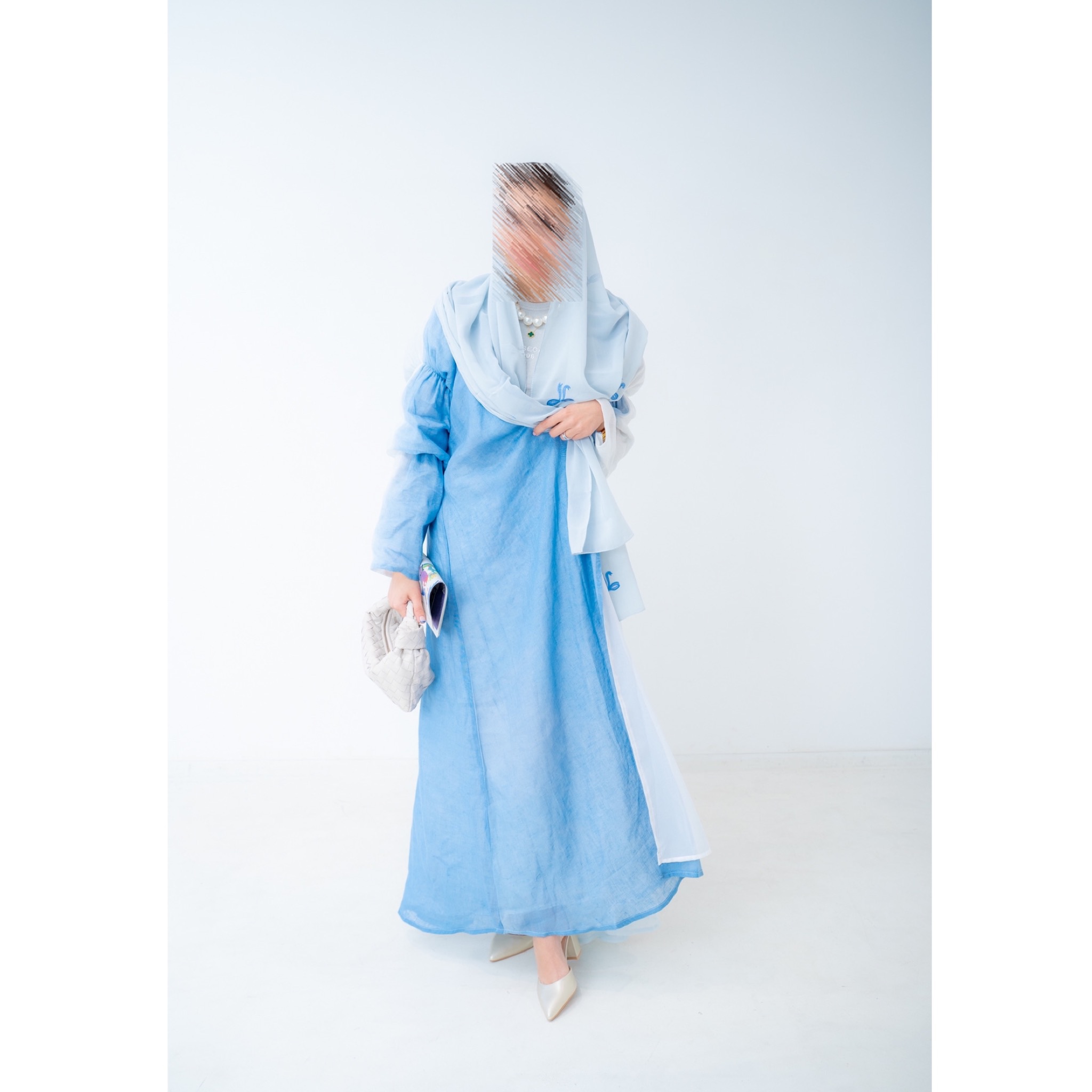 Ombre Abaya with Bow tarhaa